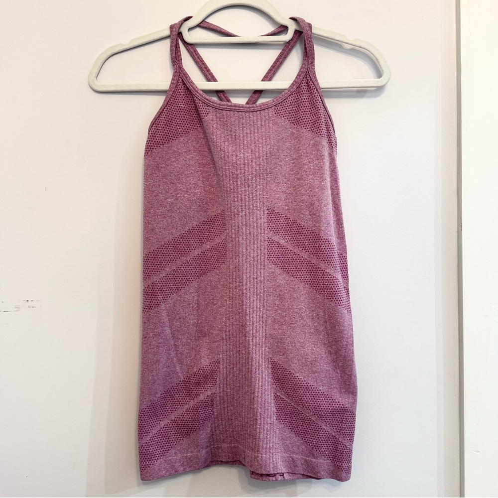 Fabletics Purple and Pink Athletic Tank Top